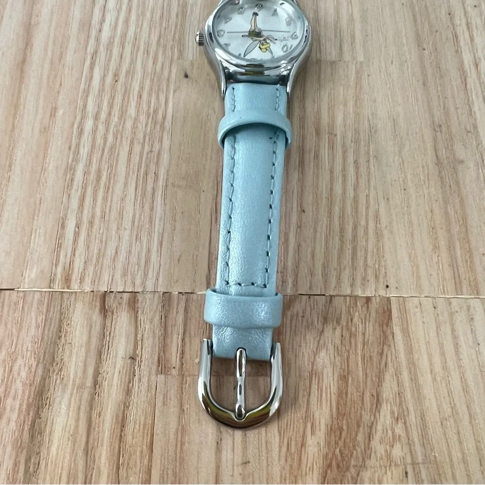 Disney Parks ladies silver tone tinker bell watch NEW BATTERY